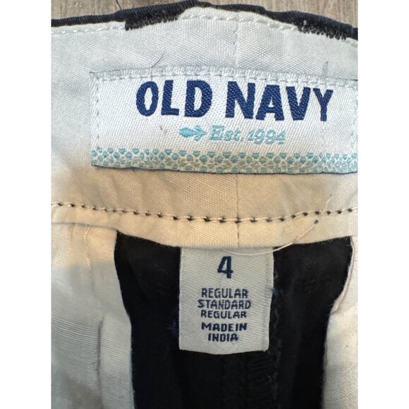 Old Navy Black Jack Womens Cotton/Spandex Shorts Size 4 Regular Fit Button Closu - Picture 2 of 8